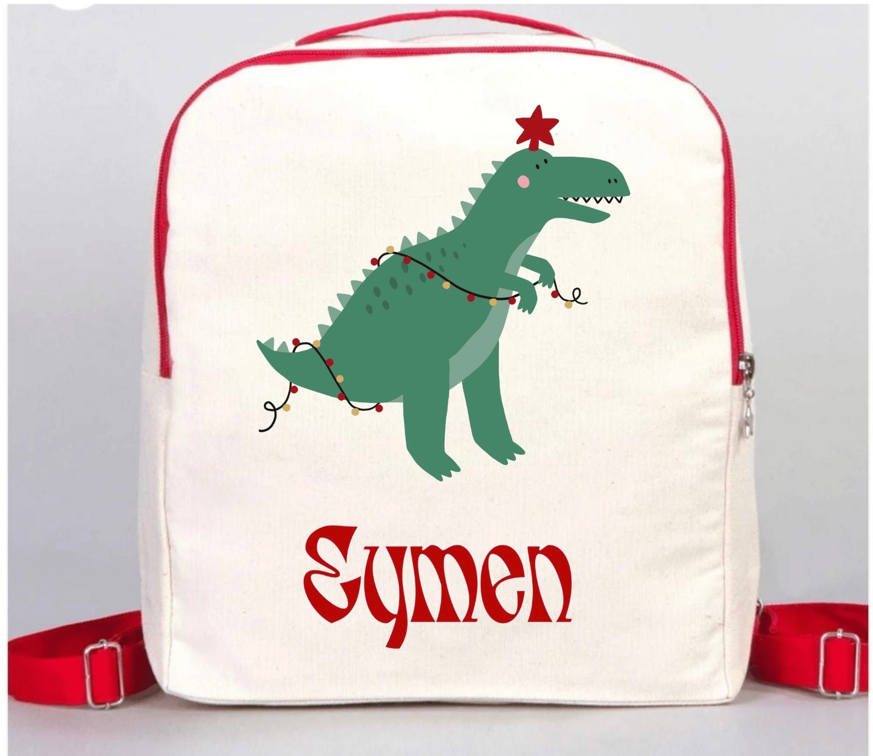 Dino-Işık Kişiye Özel Çocuk Sırt Çantası