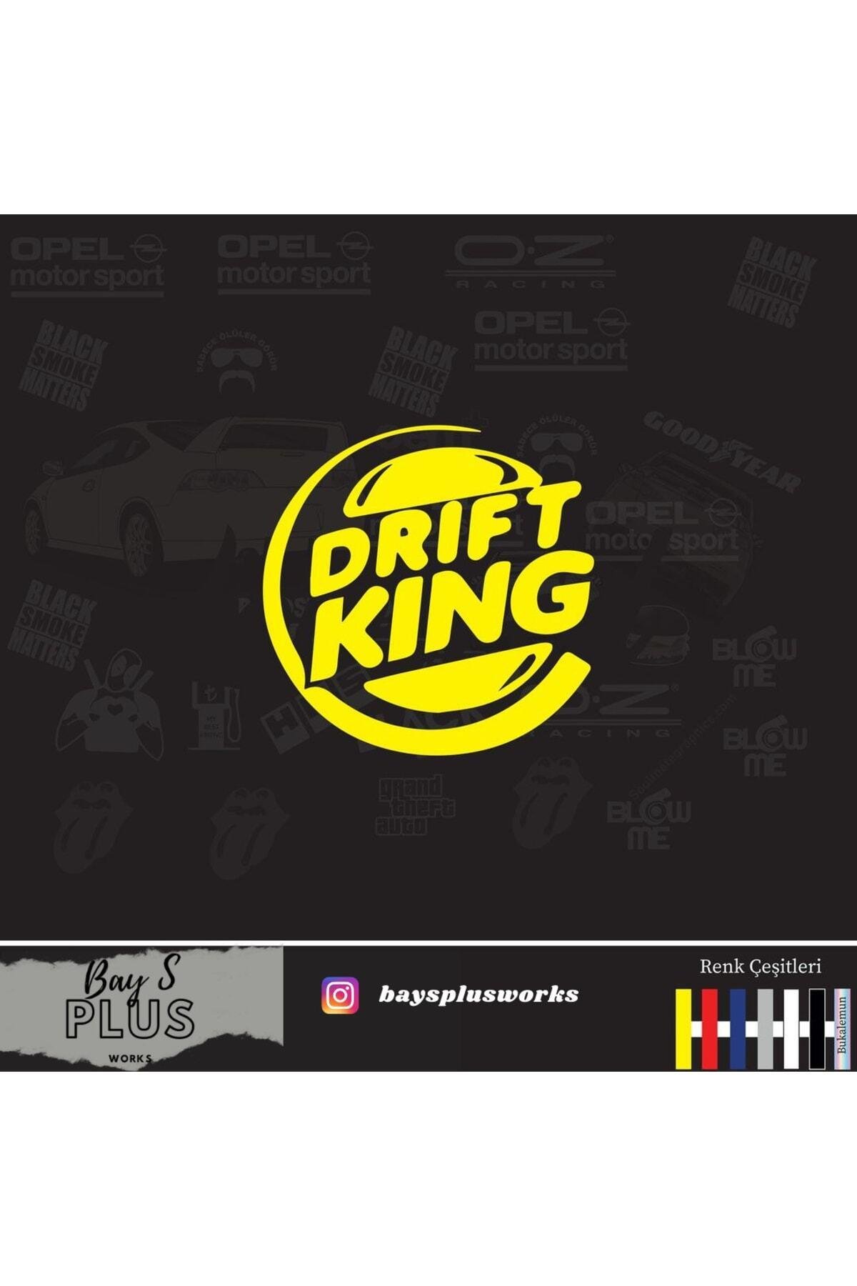 Drift King İçin şık tasarım karbon sticker seti Aksesuar Oto Cam özel yeni sticker Sarı 20 Cm