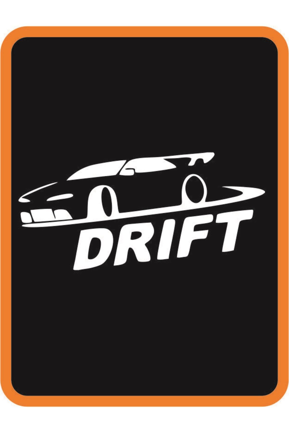 Drift Yapan Araba Tasarım Aksesuar Oto özel yeni sticker Beyaz 20*10 Cm