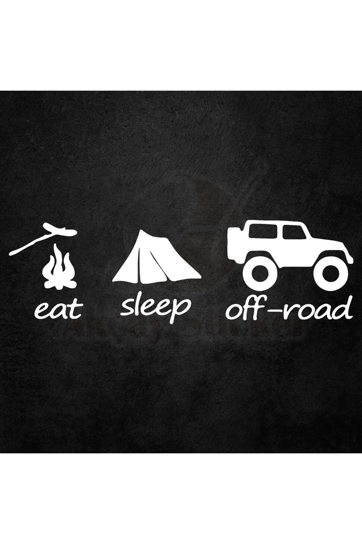 Eat Slepp Offroad Oto özel yeni sticker 4X4 özel yeni sticker Beyaz 40*13 Cm