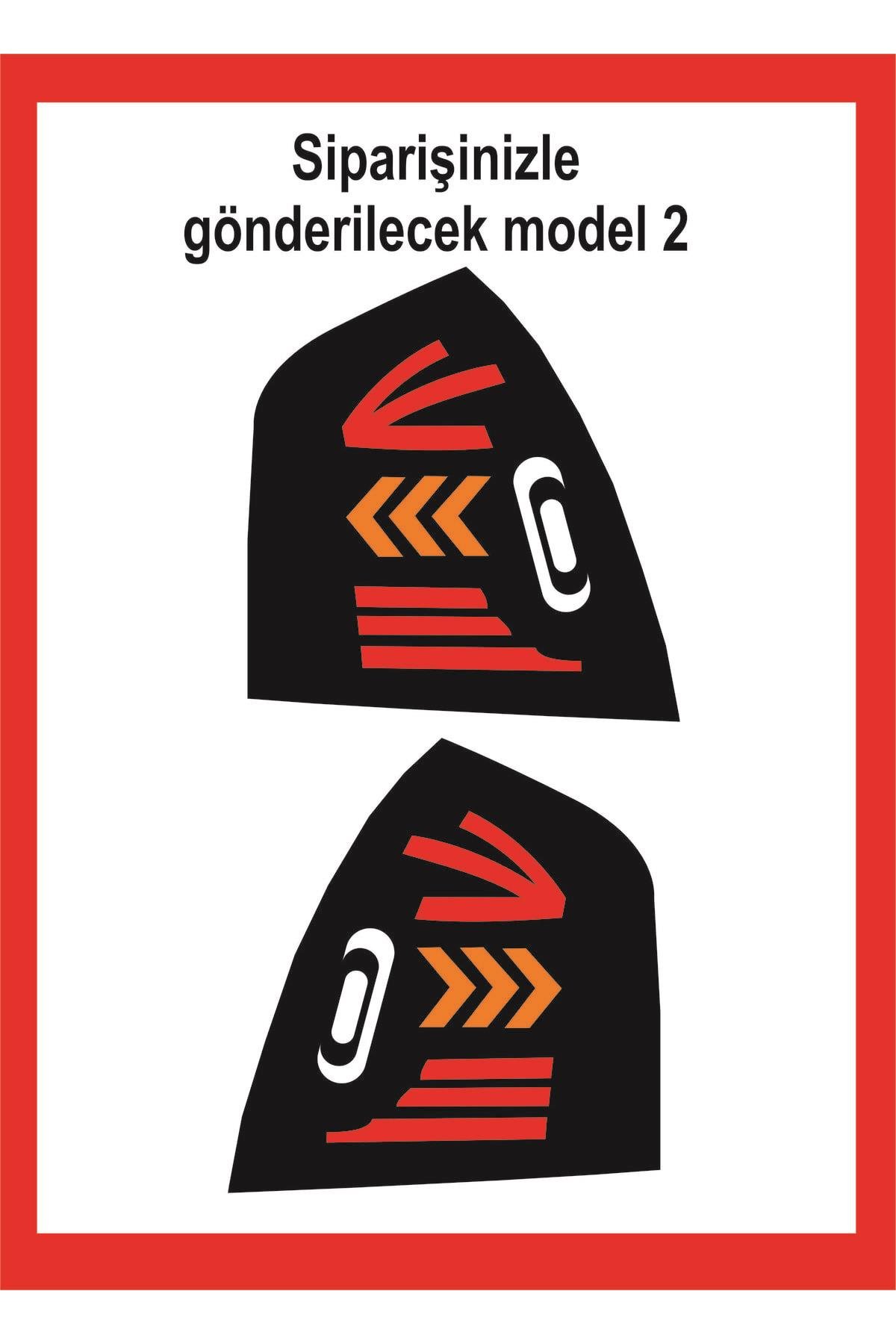 Era İçin şık tasarım karbon sticker seti Aksesuar Stop Farı Kaplama özel yeni sticker Model 2