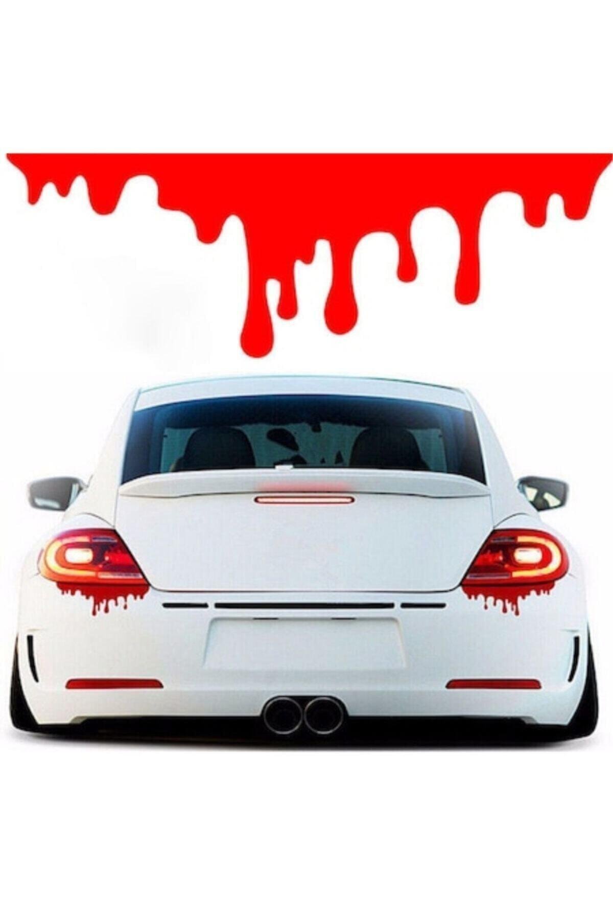 Far Altı Kan Damlası Oto özel yeni sticker Kırmızı