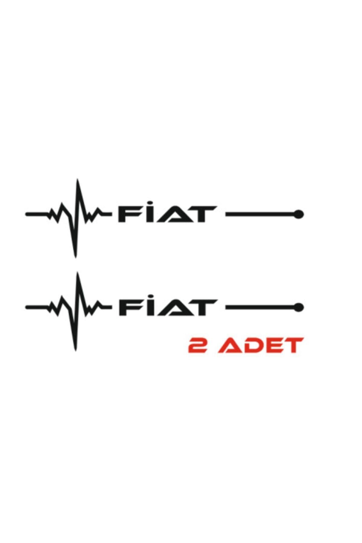 Fiat Nabız özel yeni sticker Siyah 30*8 Cm
