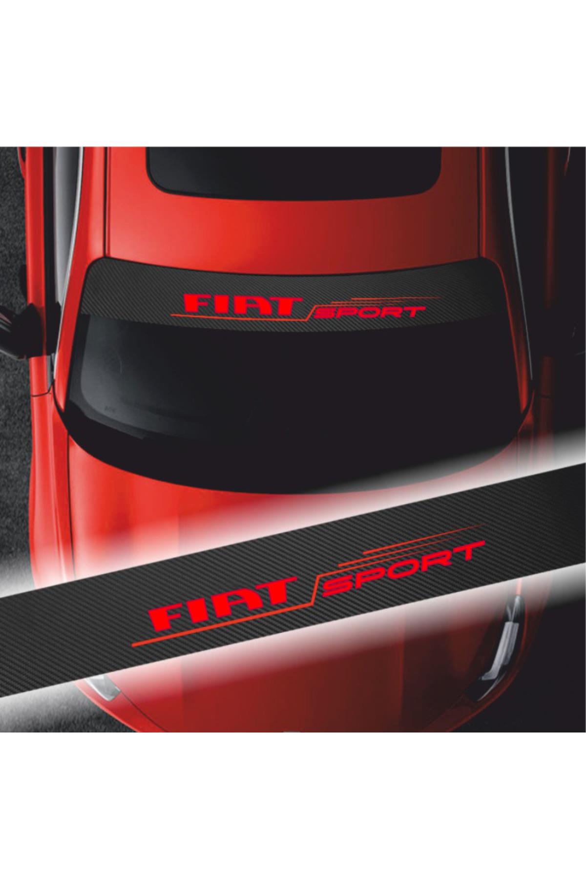 Fiat Uno İçin şık tasarım karbon sticker seti Aksesuar Oto Ön Cam özel yeni sticker