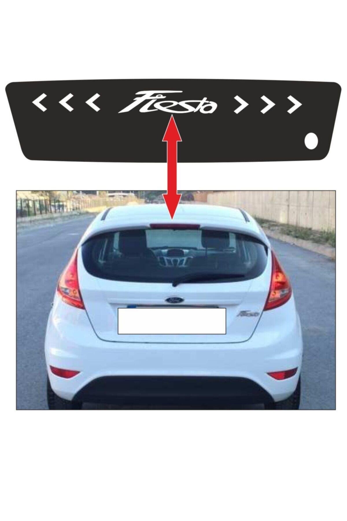 Ford Fiesta İçin şık tasarım karbon sticker seti Aksesuar Stop özel yeni sticker