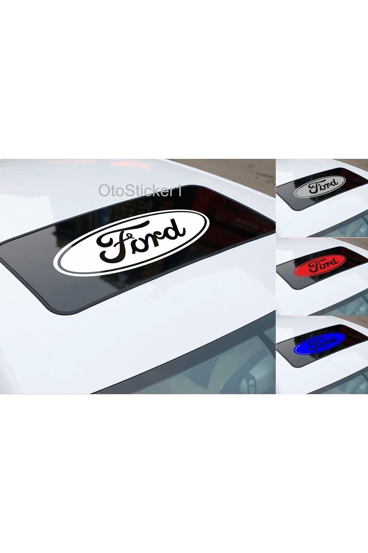 Ford İçin şık tasarım karbon sticker seti Aksesuar Sunroof Oto özel yeni sticker Siyah