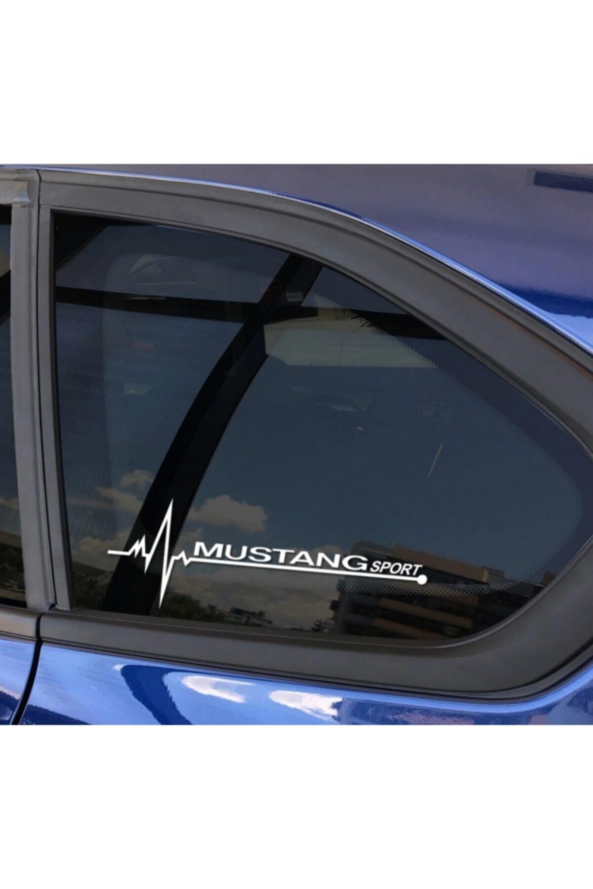 Ford Mustangs İçin şık tasarım karbon sticker seti Aksesuar Yan Cam özel yeni sticker Oto Kapı