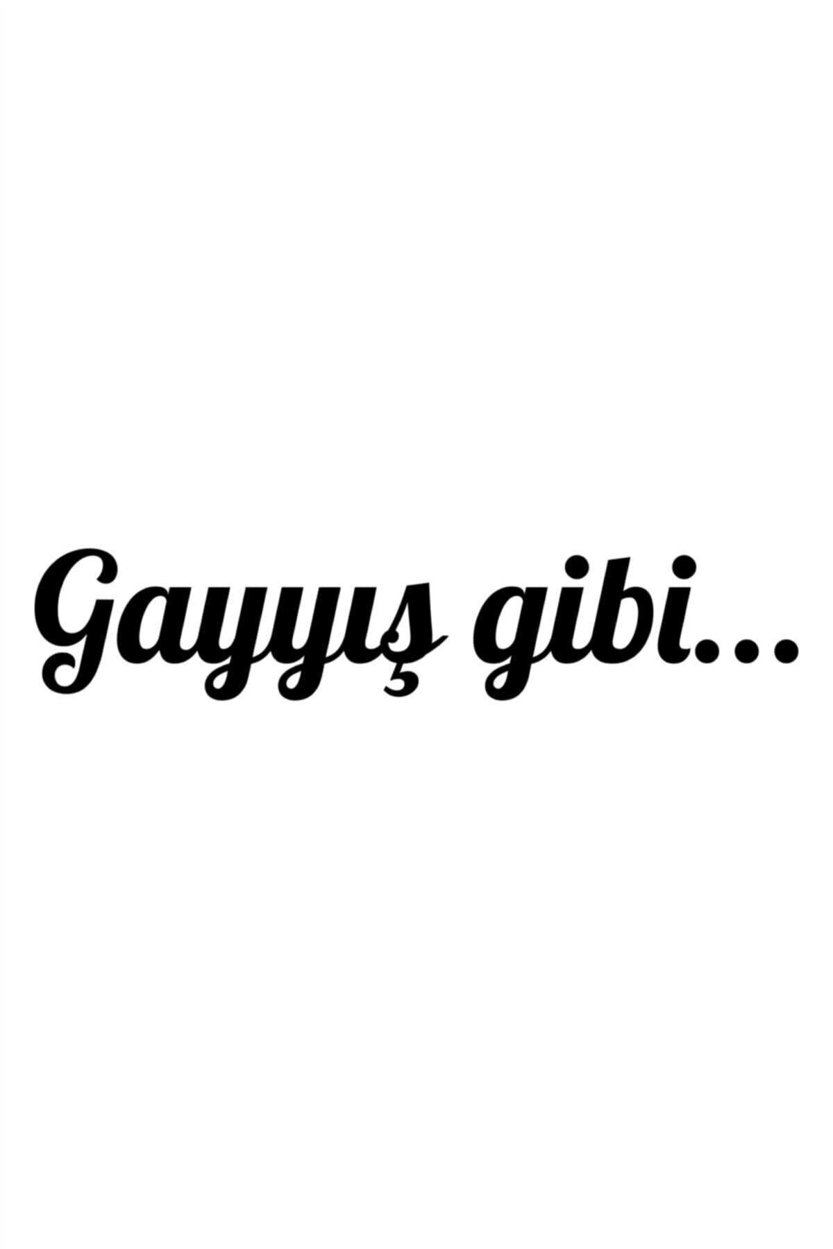 Gayyış Gibi Oto Cam özel yeni sticker Siyah 20*4 Cm