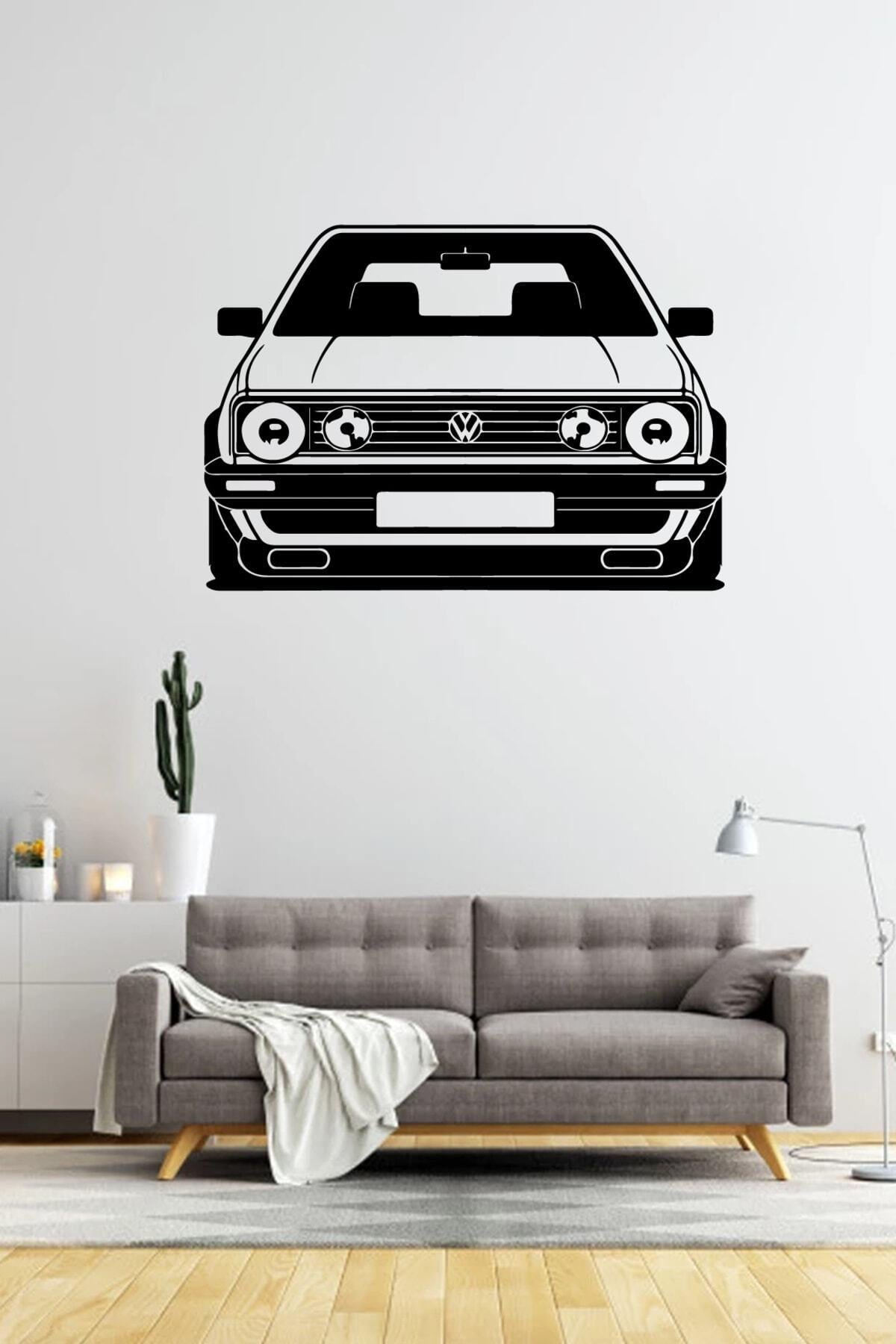 Golf Modifiyeli Araba Duvar özel yeni sticker Yapıştırma (SUDAN VE NEMDEN ETKİLENMEZ)