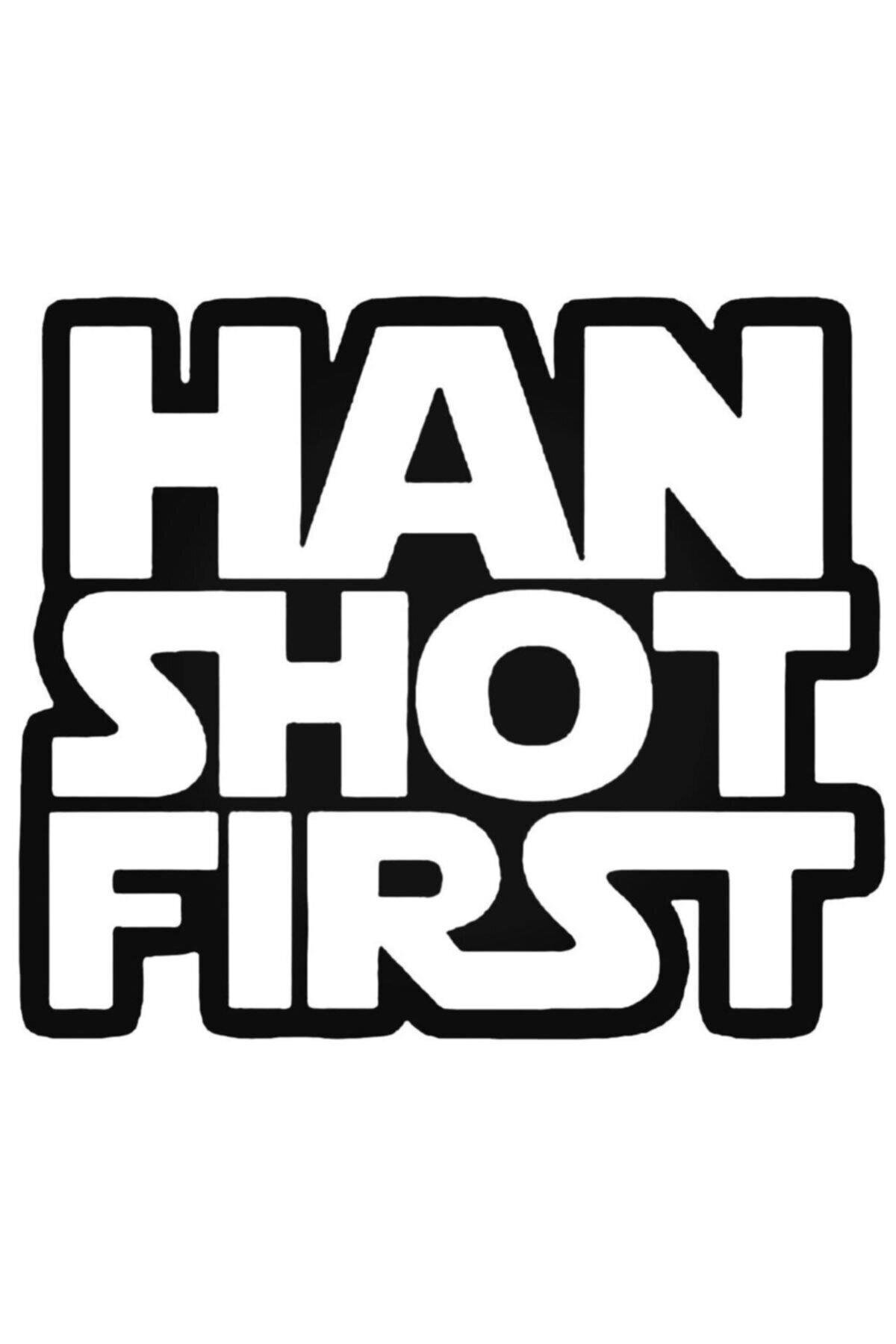 Han Shot First Oto özel yeni sticker 20 Cm
