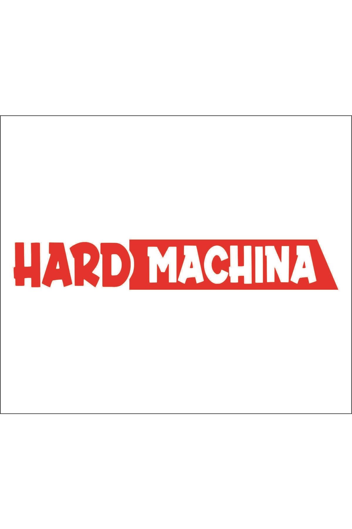 Hard Machina Oto özel yeni sticker Kırmızı 15*3 Cm