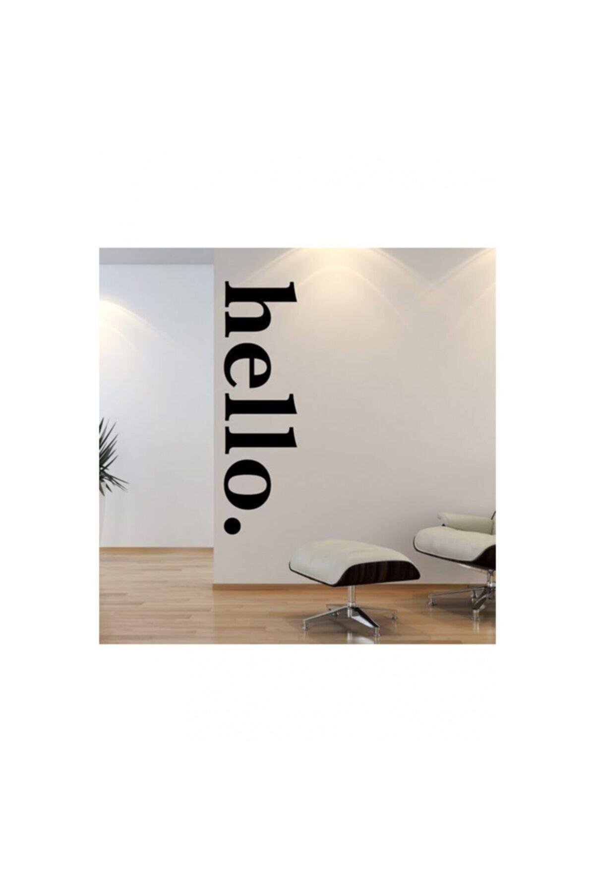 Hello Yazılı Dekoratif Duvar Süsü özel yeni sticker