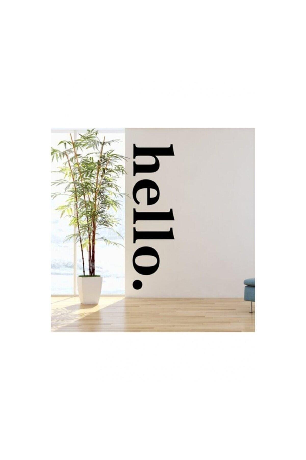 Hello Yazılı Dekoratif Duvar Süsü özel yeni sticker