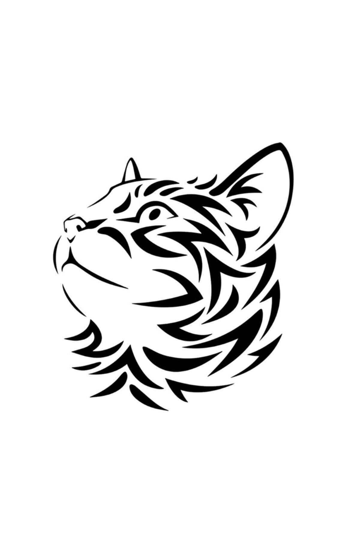 Hırçın Kedi Oto Cam özel yeni sticker 10*15 Cm