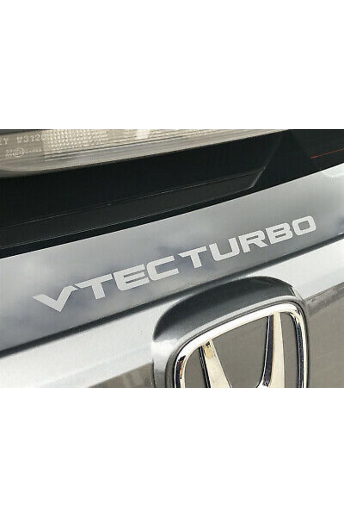 Honda Vtec Turbo özel yeni sticker 2 Adet Beyaz