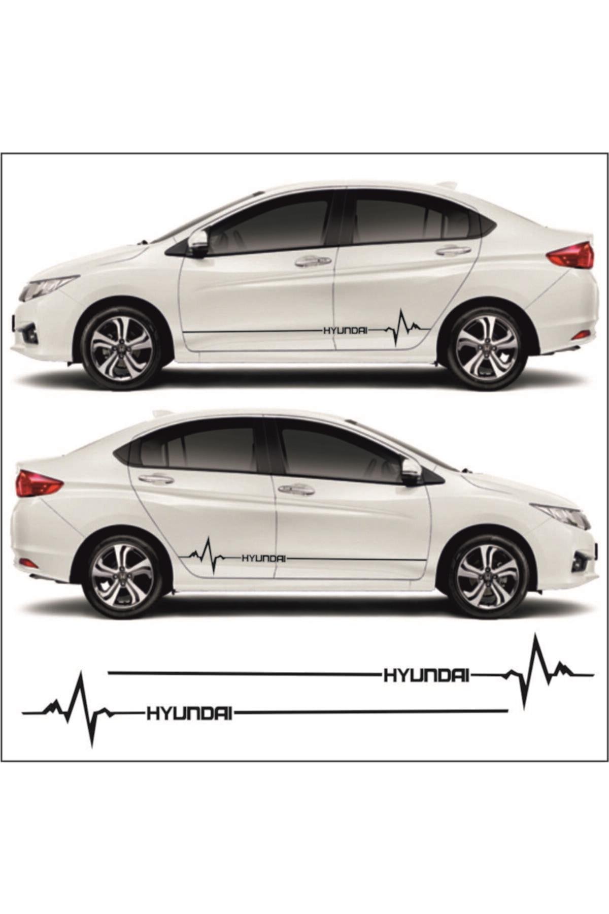 Hyundai Era İçin şık tasarım karbon sticker seti Aksesuar Yan Şerit Oto Ritim özel yeni sticker