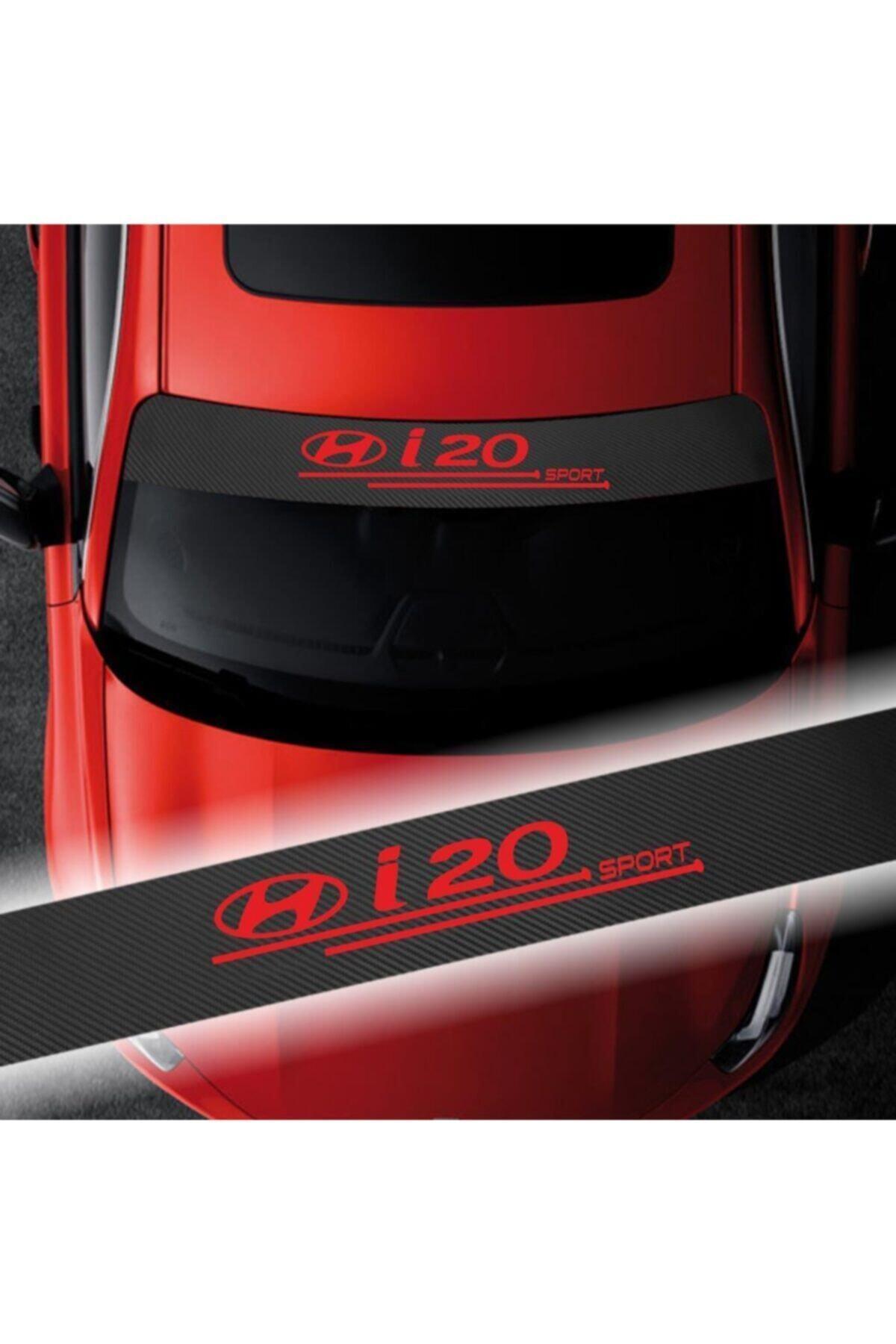 Hyundai I20 şık tasarım karbon sticker seti Karbon Ön Cam Oto özel yeni sticker