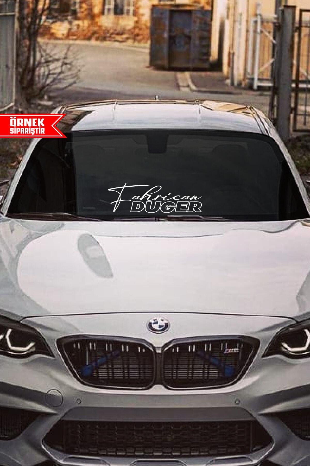 İsim Soyisim Özel Tasarım Oto Cam Yazı özel yeni sticker 40*15 Cm