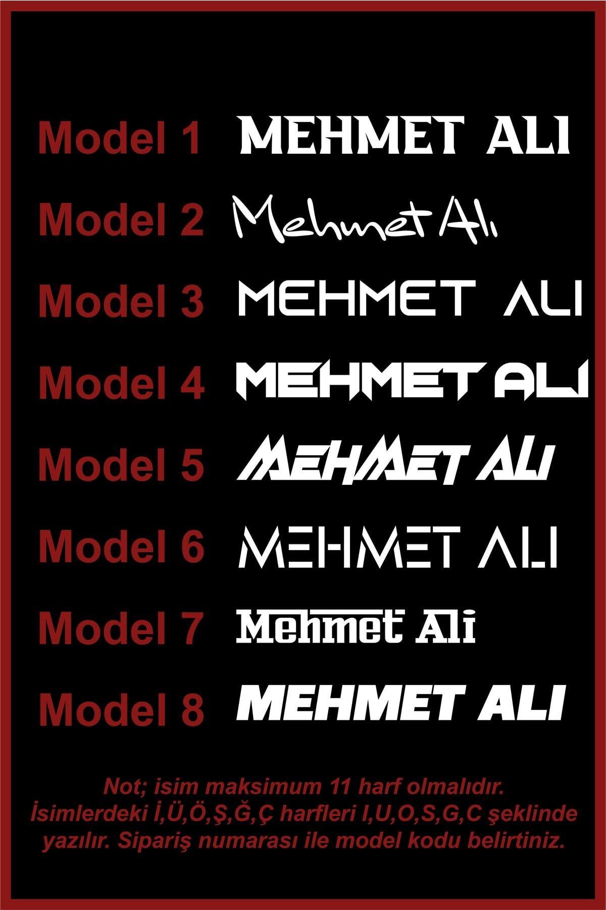 İsim Yazı Oto özel yeni sticker 20*4 Cm