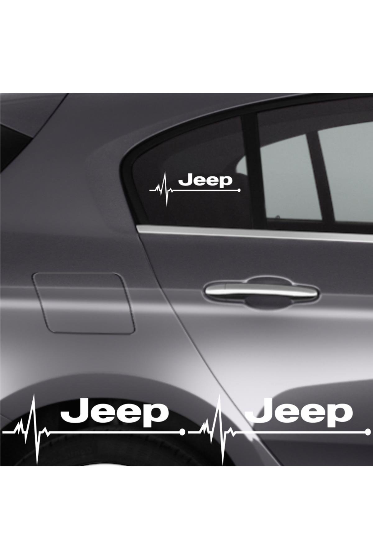 Jeep İçin şık tasarım karbon sticker seti Aksesuar Oto Ritim özel yeni sticker 2 Adet 20*9 Cm
