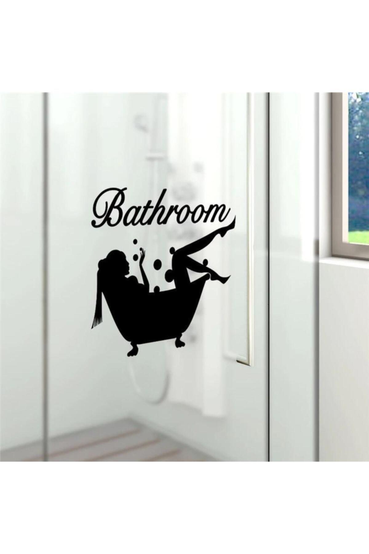 Kadın Figürlü Bathroom Banyo özel yeni sticker