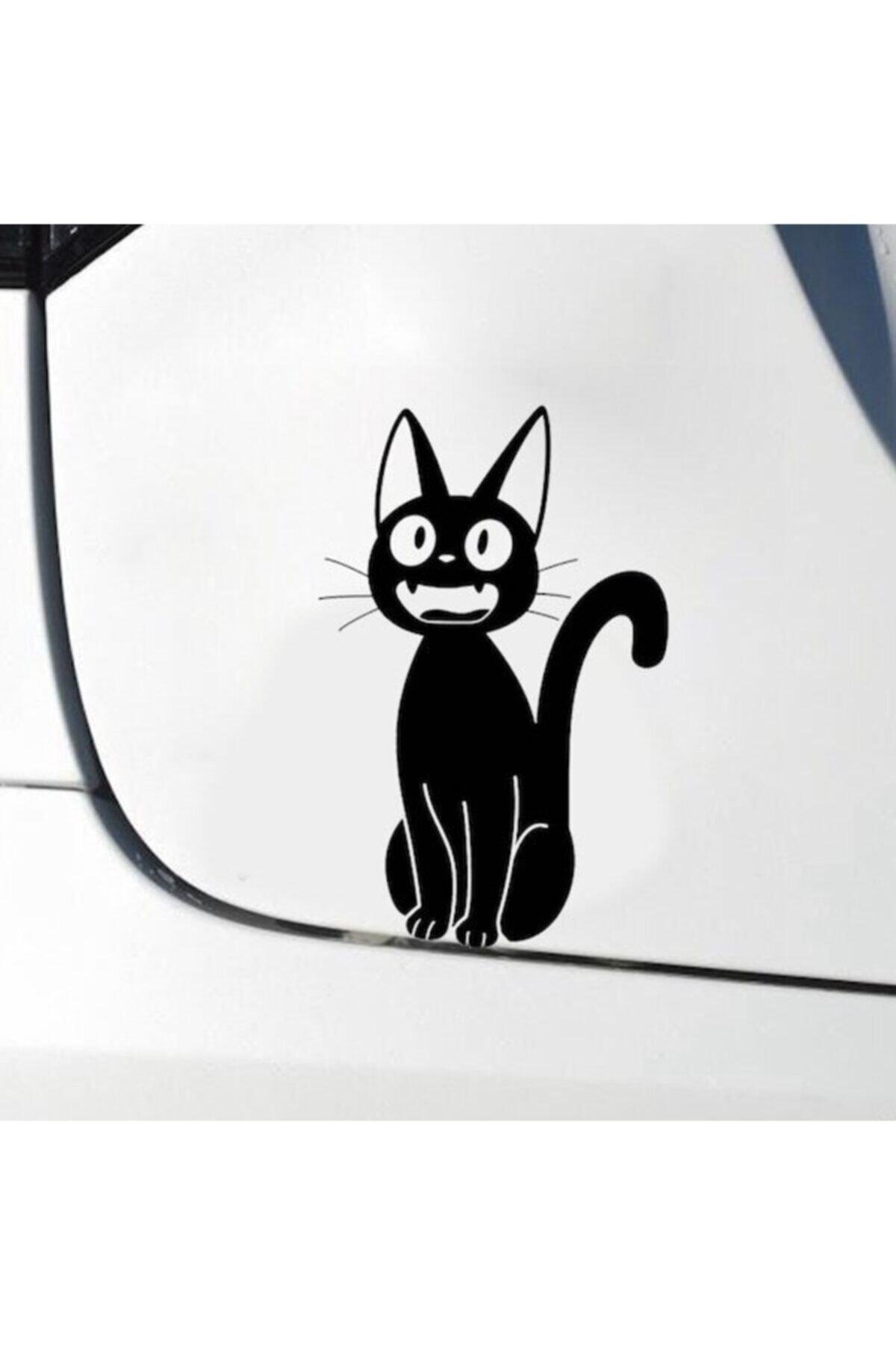 Kedi Tasarımı Çıkarılabilir Su Geçirmez Oto özel yeni sticker 2 Parça 12*18,50 Cm