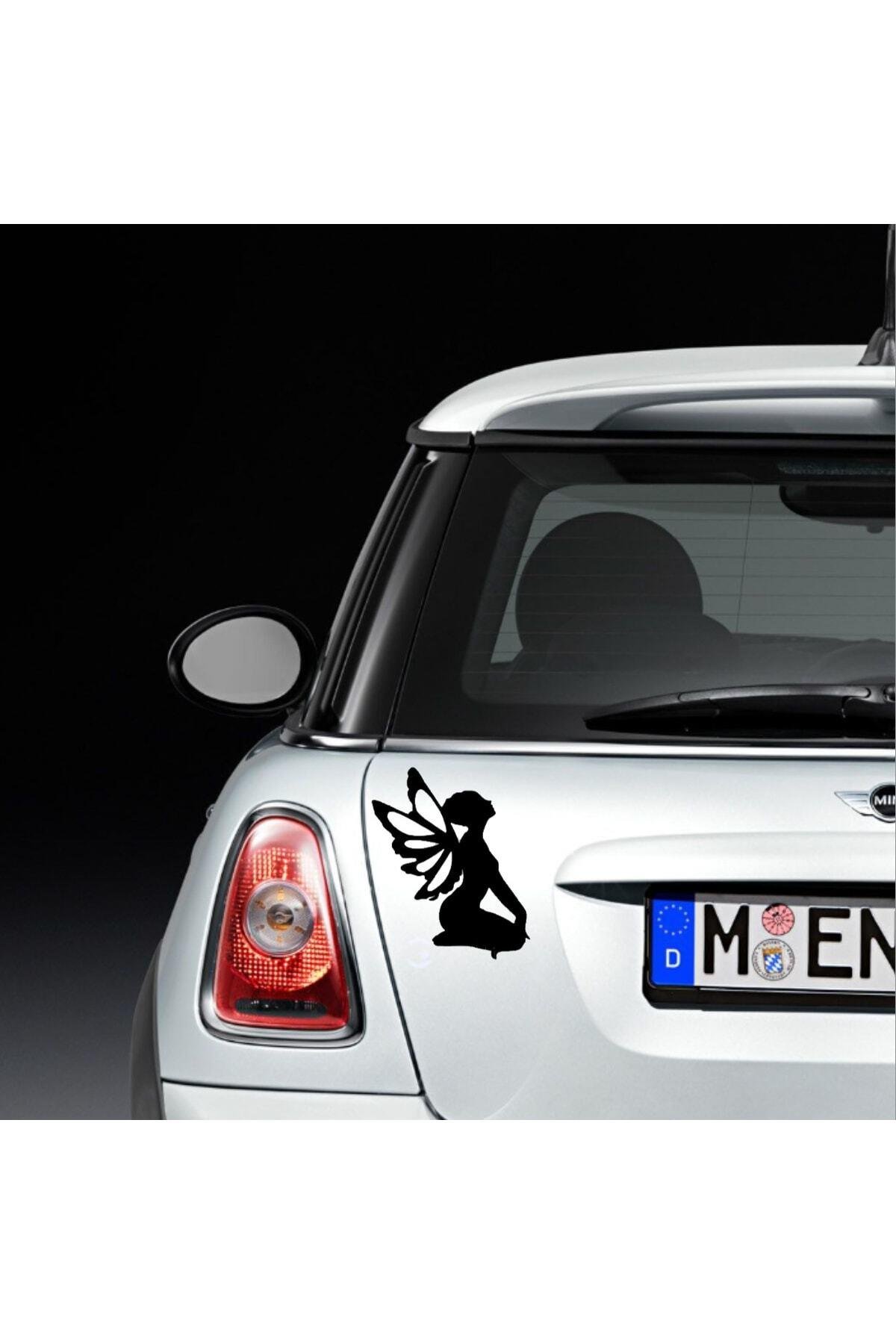 Kelebek Kadın Tasarım Oto özel yeni sticker 20*10