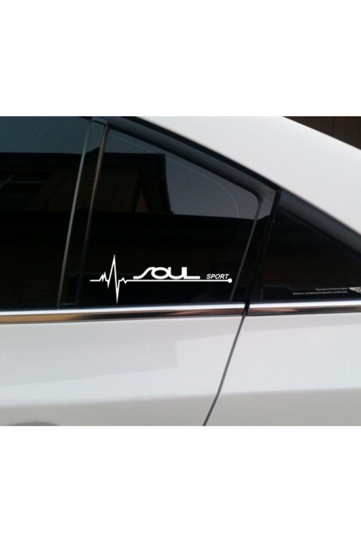 Kia Soul İçin şık tasarım karbon sticker seti Aksesuar Oto Kapı Yan Cam özel yeni sticker
