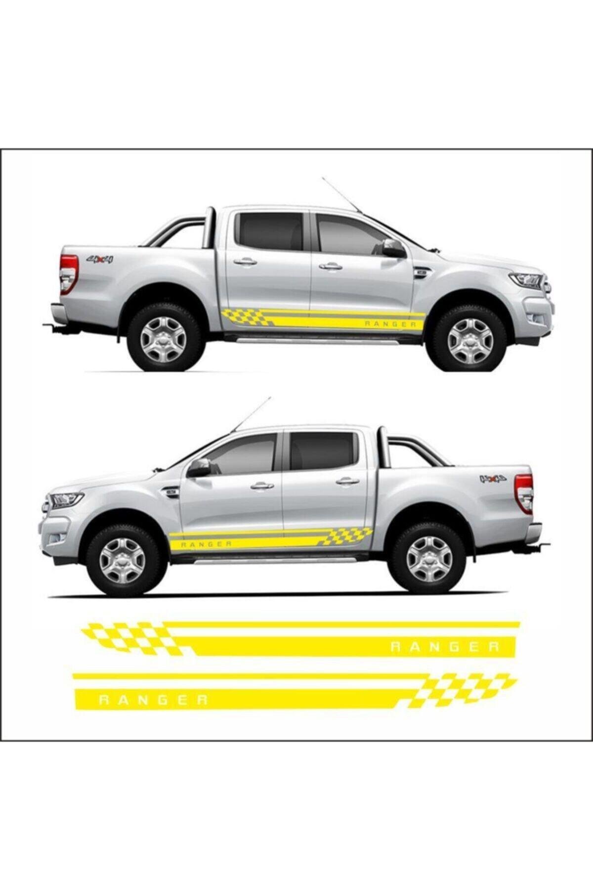 Kişiye Özel Oto Yan Şerit özel yeni sticker Kırmızı Model 4