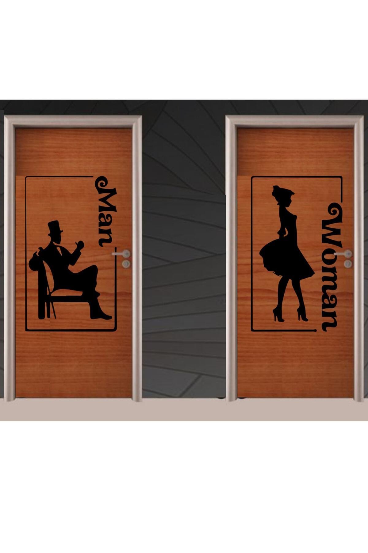 Man-women Tuvalet-wc Kapı özel yeni sticker