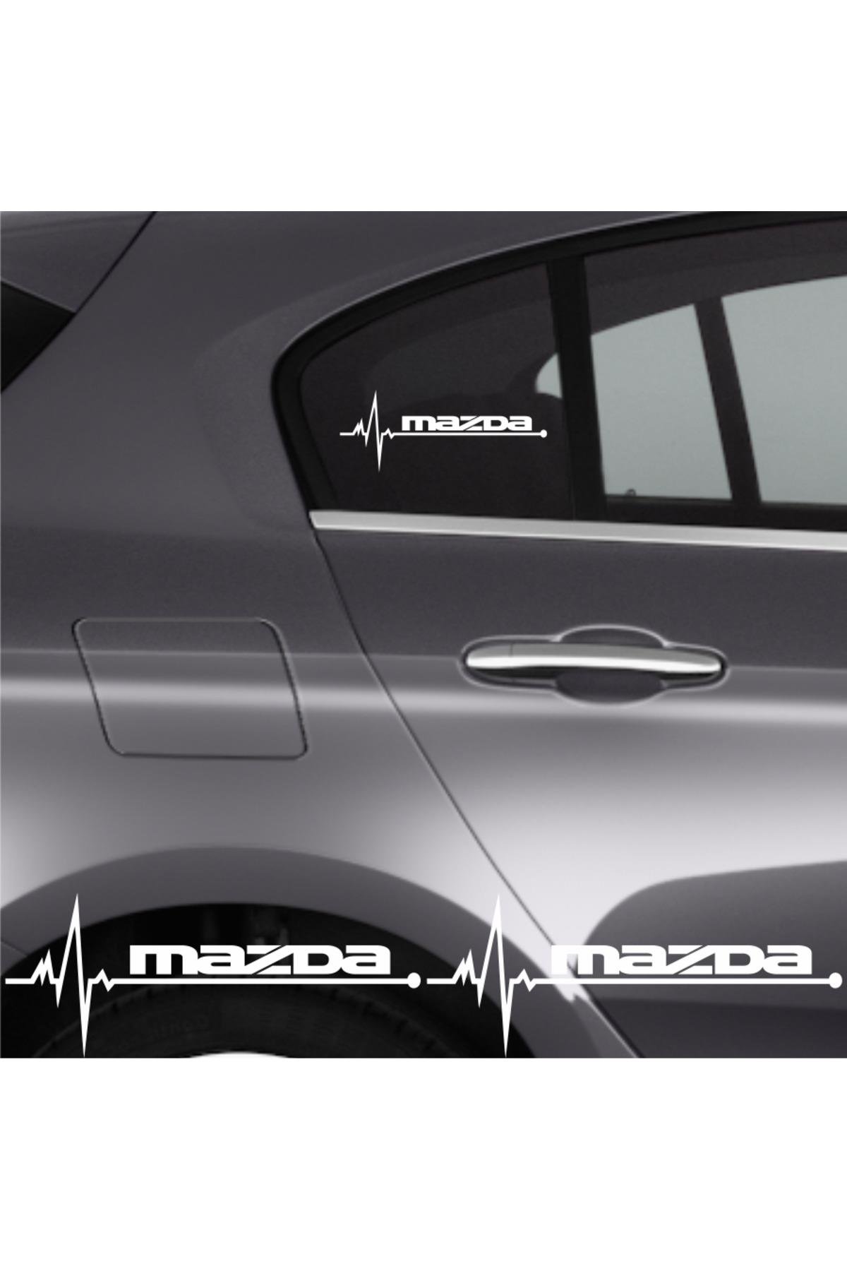 Mazda Mpv İçin şık tasarım karbon sticker seti Aksesuar Oto Ritim özel yeni sticker 2 Adet 20*9 Cm