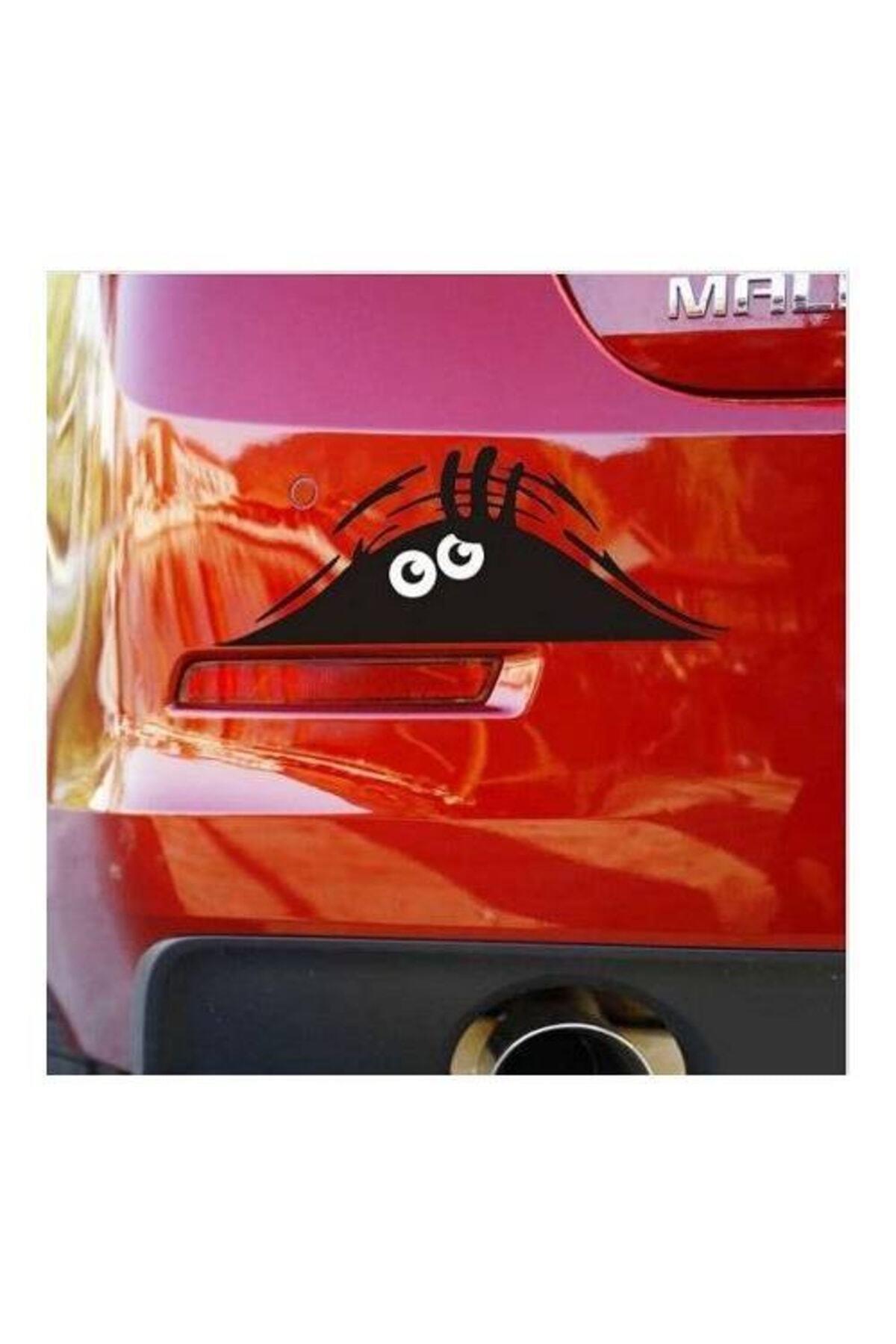 Meraklı Gözler Oto özel yeni sticker Siyah 19*7 Cm