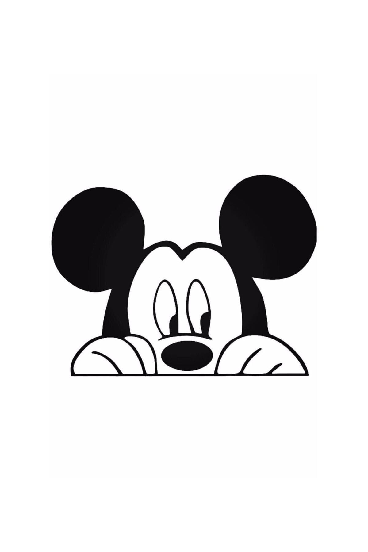 Mickey Mouse Peeking özel yeni sticker Oto 20 Cm