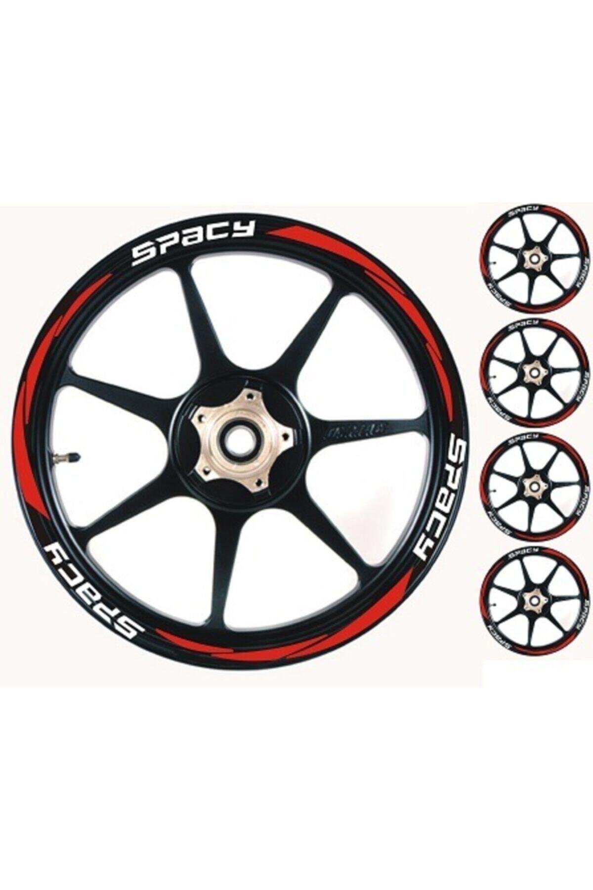 motosiklet Jant Şeridi Honda Spacy Sağ-Sol/Ön-Arka