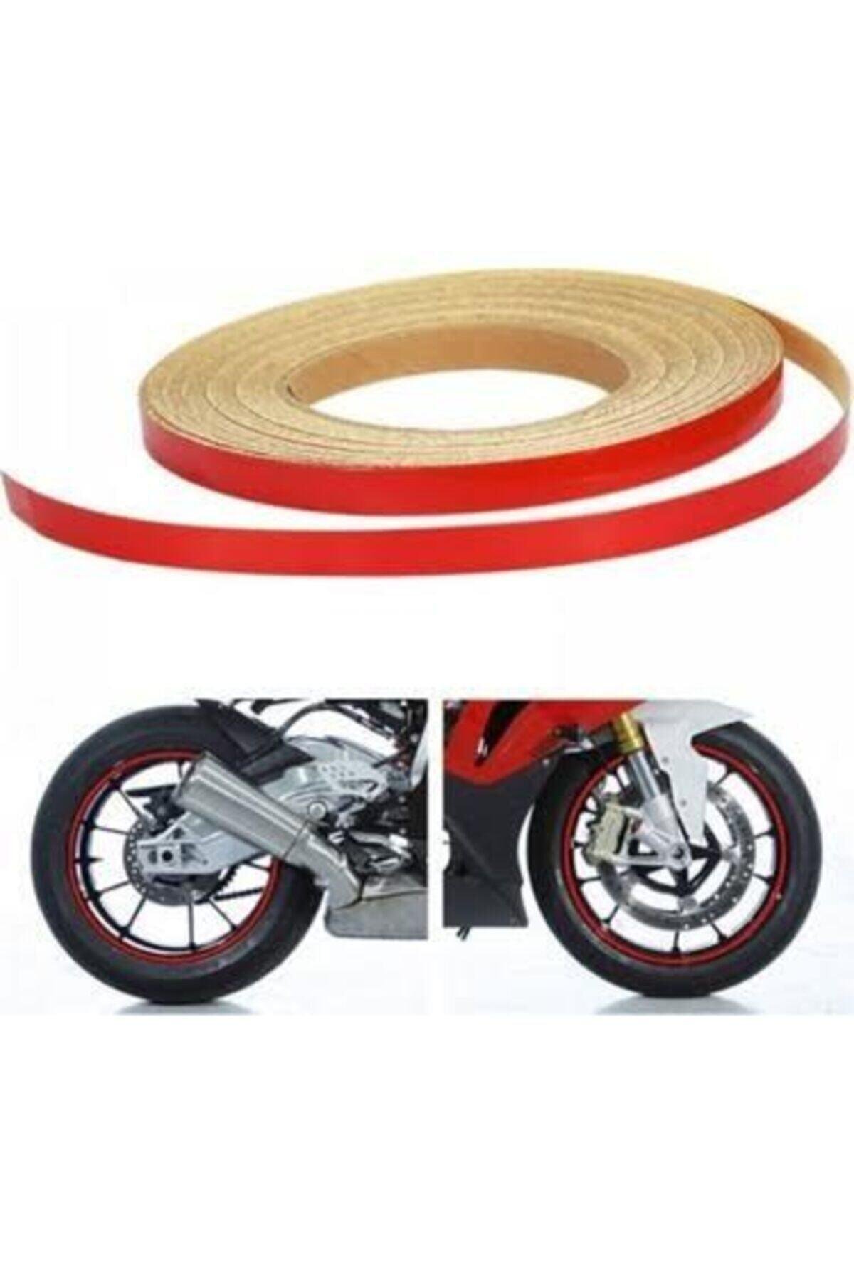 motosiklet Jant Şeridi Kırmızı