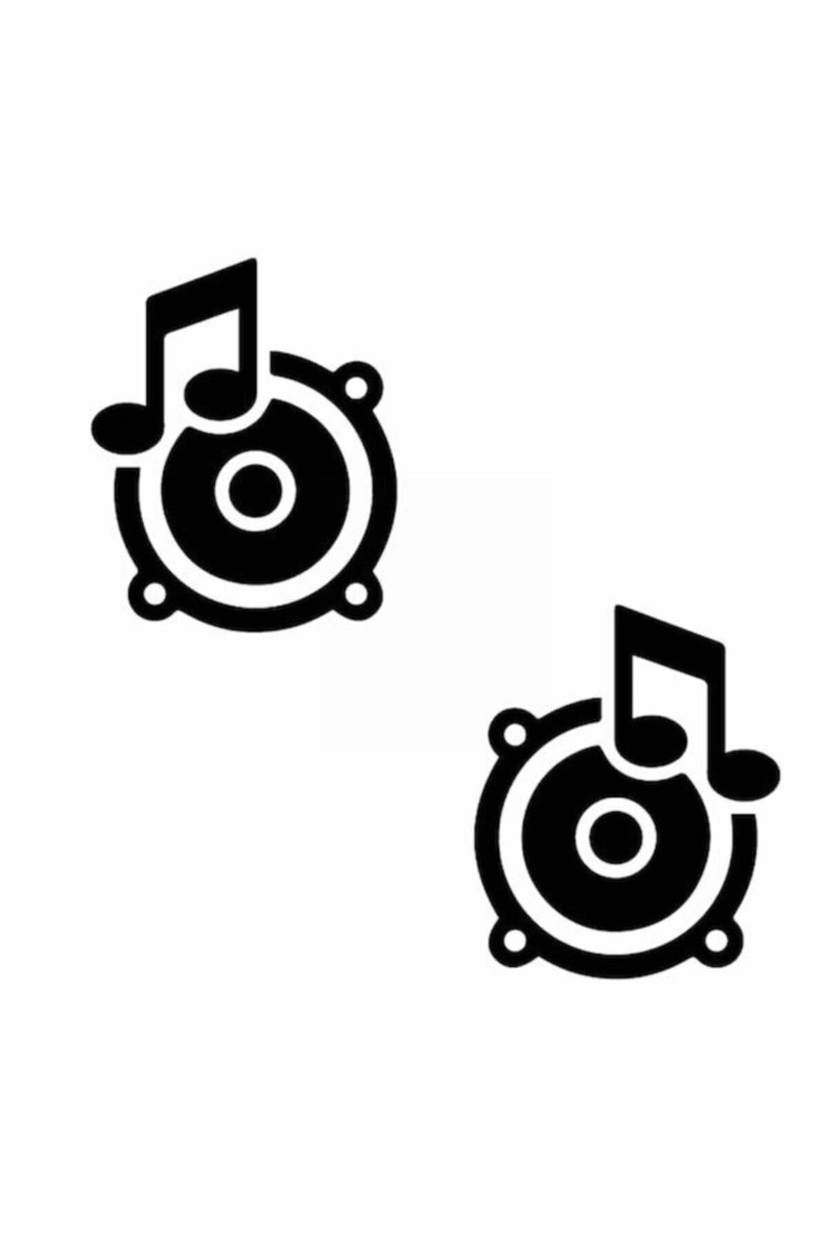 Müzikal Cd Tasarımı Oto Cam özel yeni sticker 2 Adet 18*15 Cm