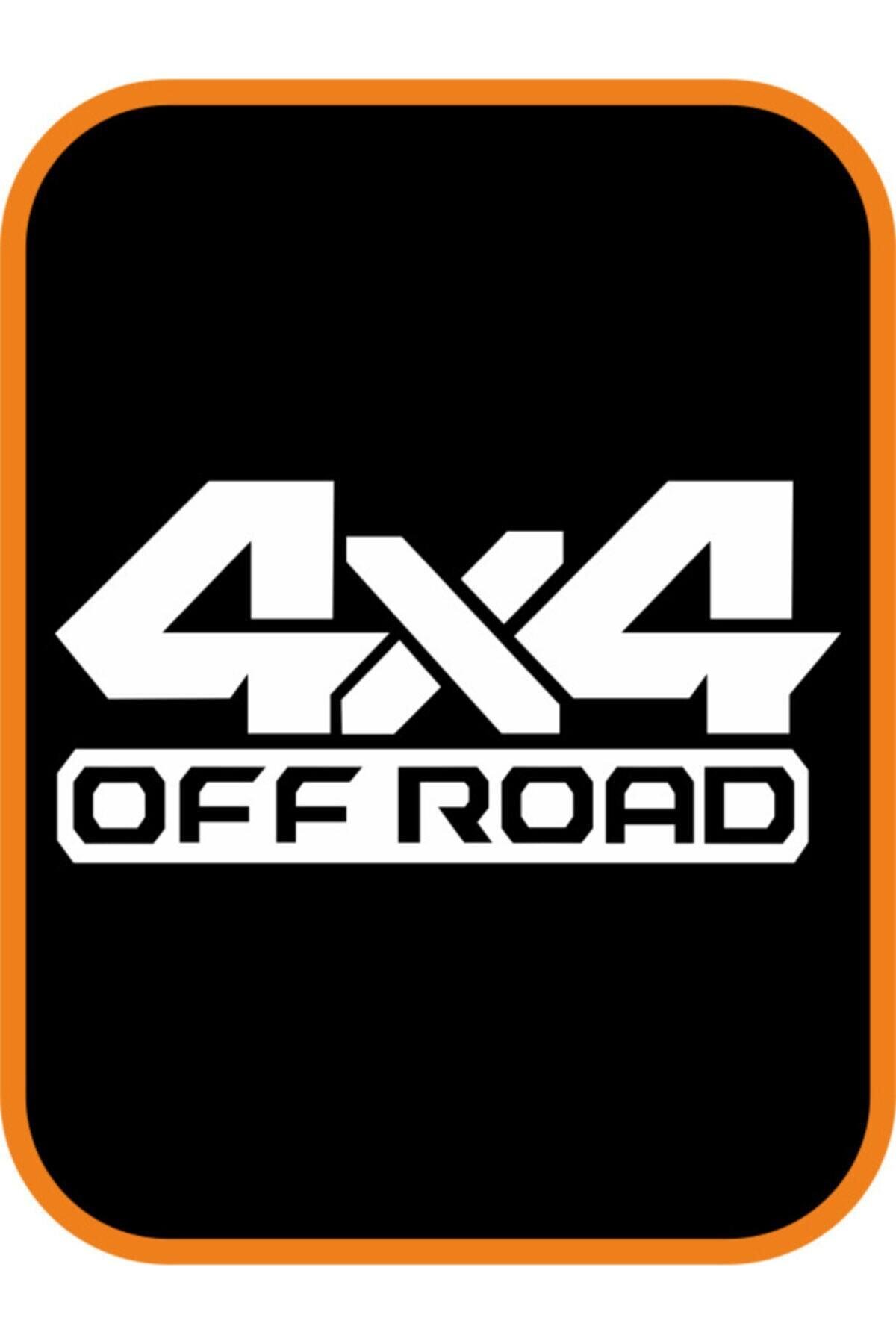 Off Road 4X4 Oto özel yeni sticker 2 Adet Büyük Boy Beyaz 20*10 Cm