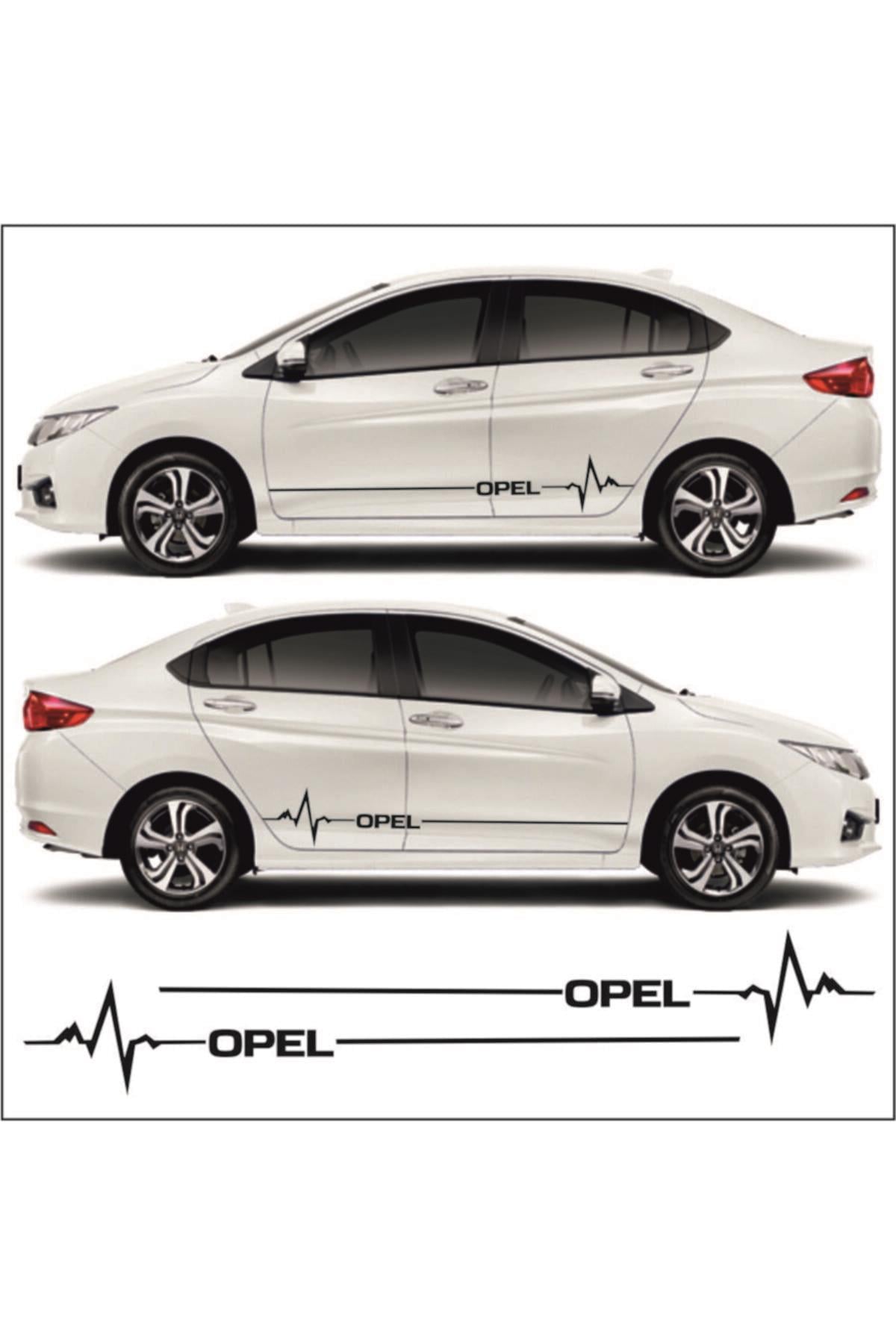 Opel Astra J İçin şık tasarım karbon sticker seti Aksesuar Yan Şerit Oto Ritim özel yeni sticker
