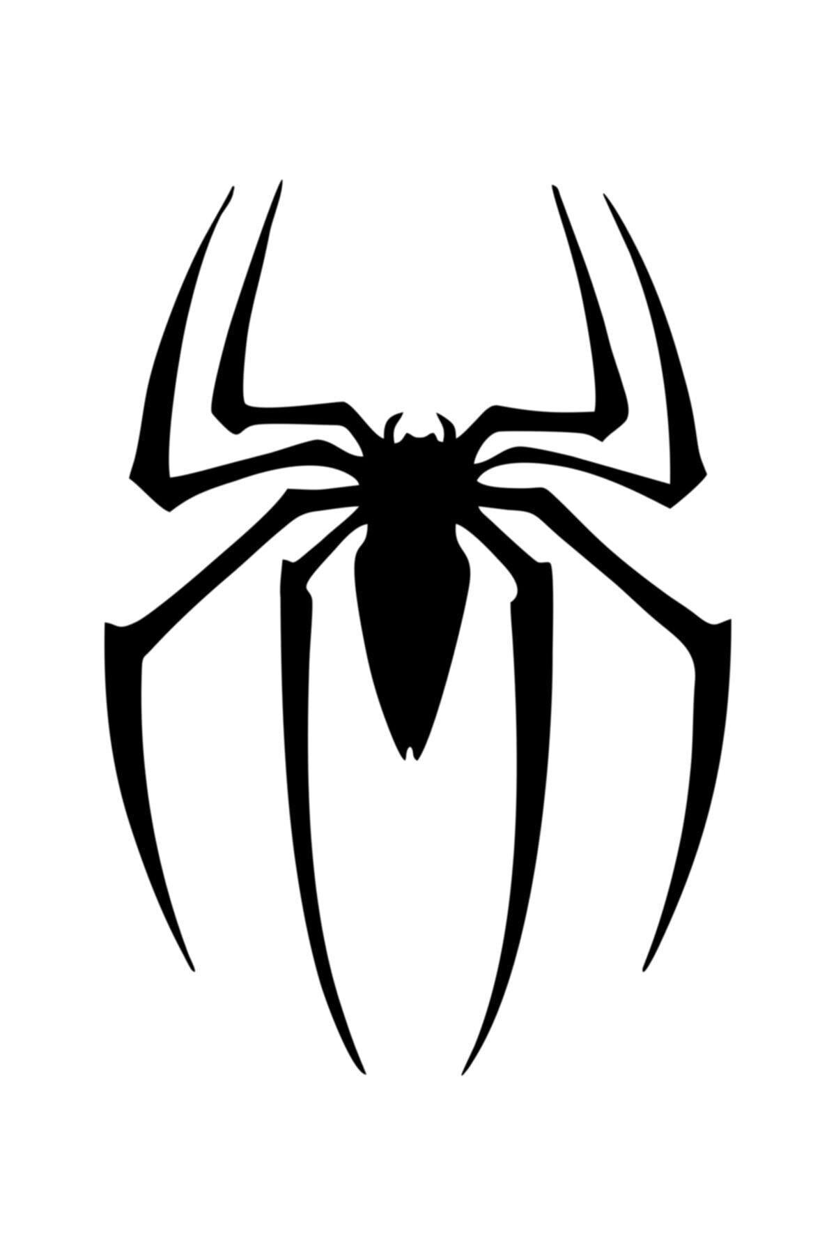 Örümcek Spider Oto Cam özel yeni sticker Siyah 25*18 Cm