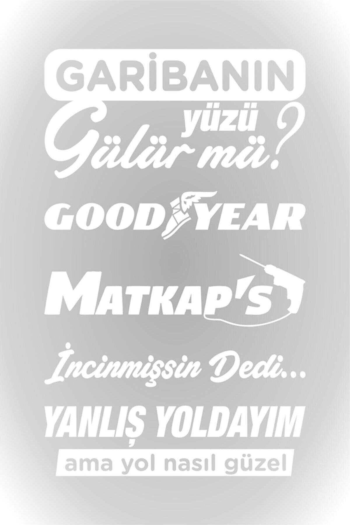 Oto Arka Cam özel yeni sticker Model 58 Beyaz 20*33 Cm