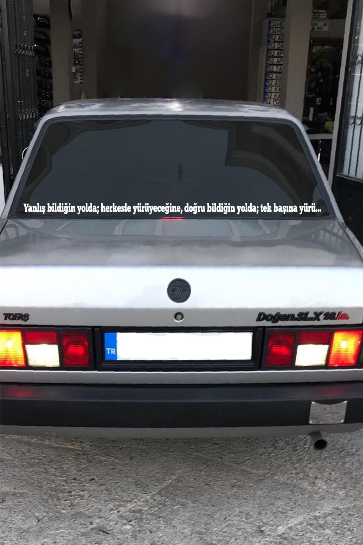 Oto Cam Yazı Sözleri Ticari-Servis-Dolmuş-Panelvan Uzun özel yeni sticker Model 44