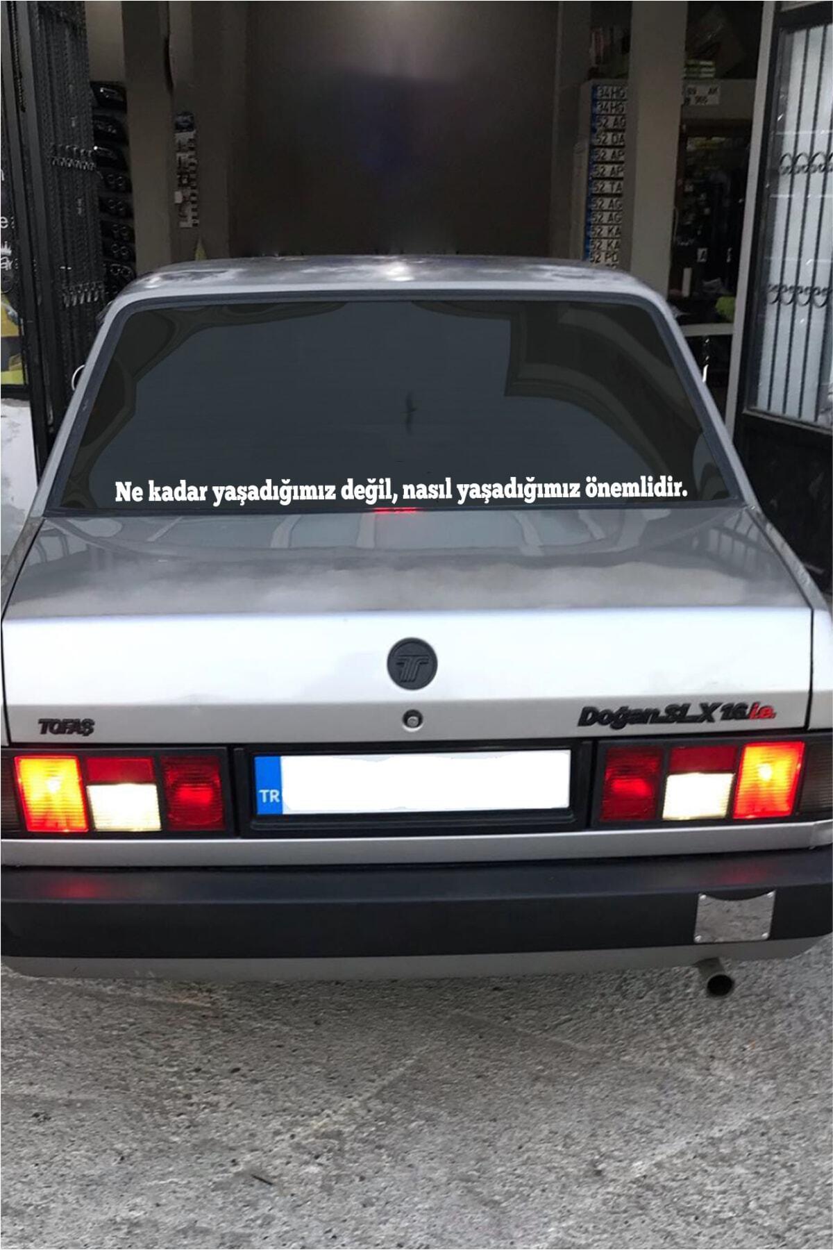 Oto Cam Yazı Sözleri Ticari-Servis-Dolmuş-Panelvan Uzun özel yeni sticker Model 4