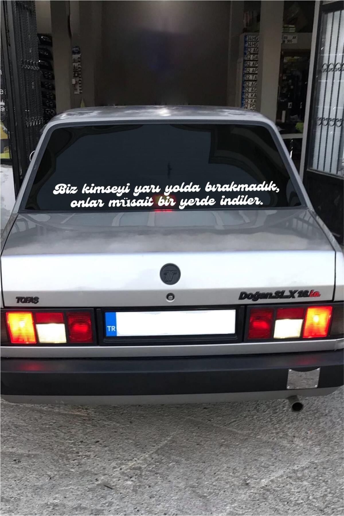 Oto Cam Yazı Sözleri Ticari-Servis-Dolmuş-Panelvan Uzun özel yeni sticker Model 39