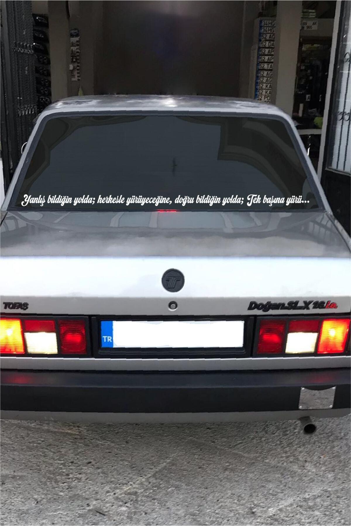 Oto Cam Yazı Sözleri Ticari-Servis-Dolmuş-Panelvan Uzun özel yeni sticker Model 19