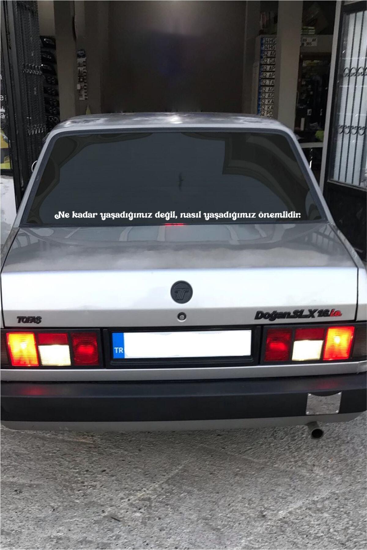 Oto Cam Yazı Sözleri Ticari-Servis-Dolmuş-Panelvan Uzun özel yeni sticker Model 16