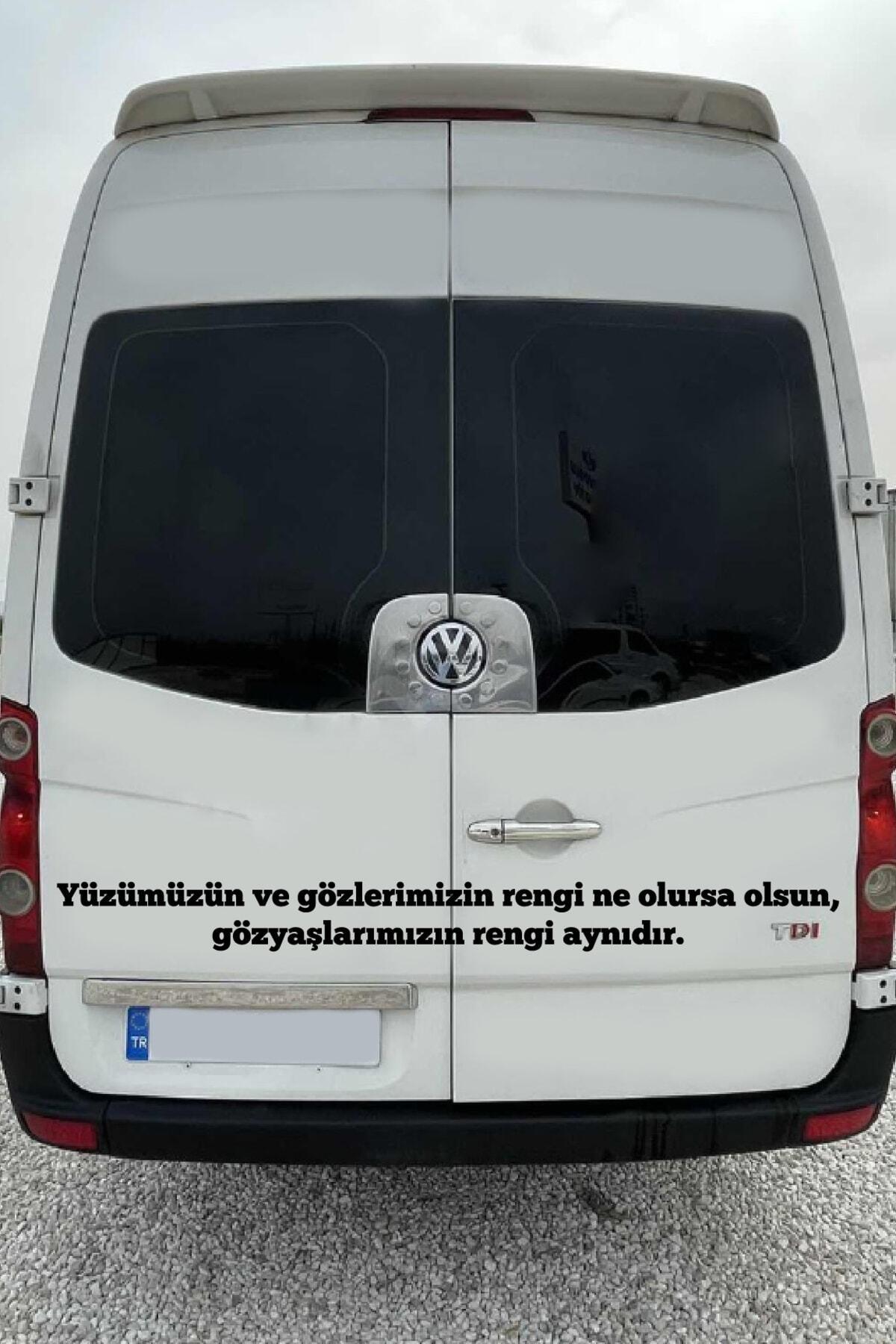 Oto Cam Yazı Sözleri Ticari-Servis-Dolmuş-Panelvan Uzun özel yeni sticker Model 23