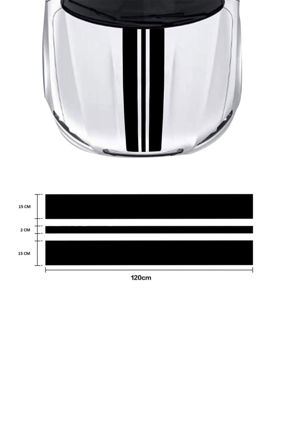 Oto Kaput Şerit özel yeni sticker Büyük 120*35 Cm