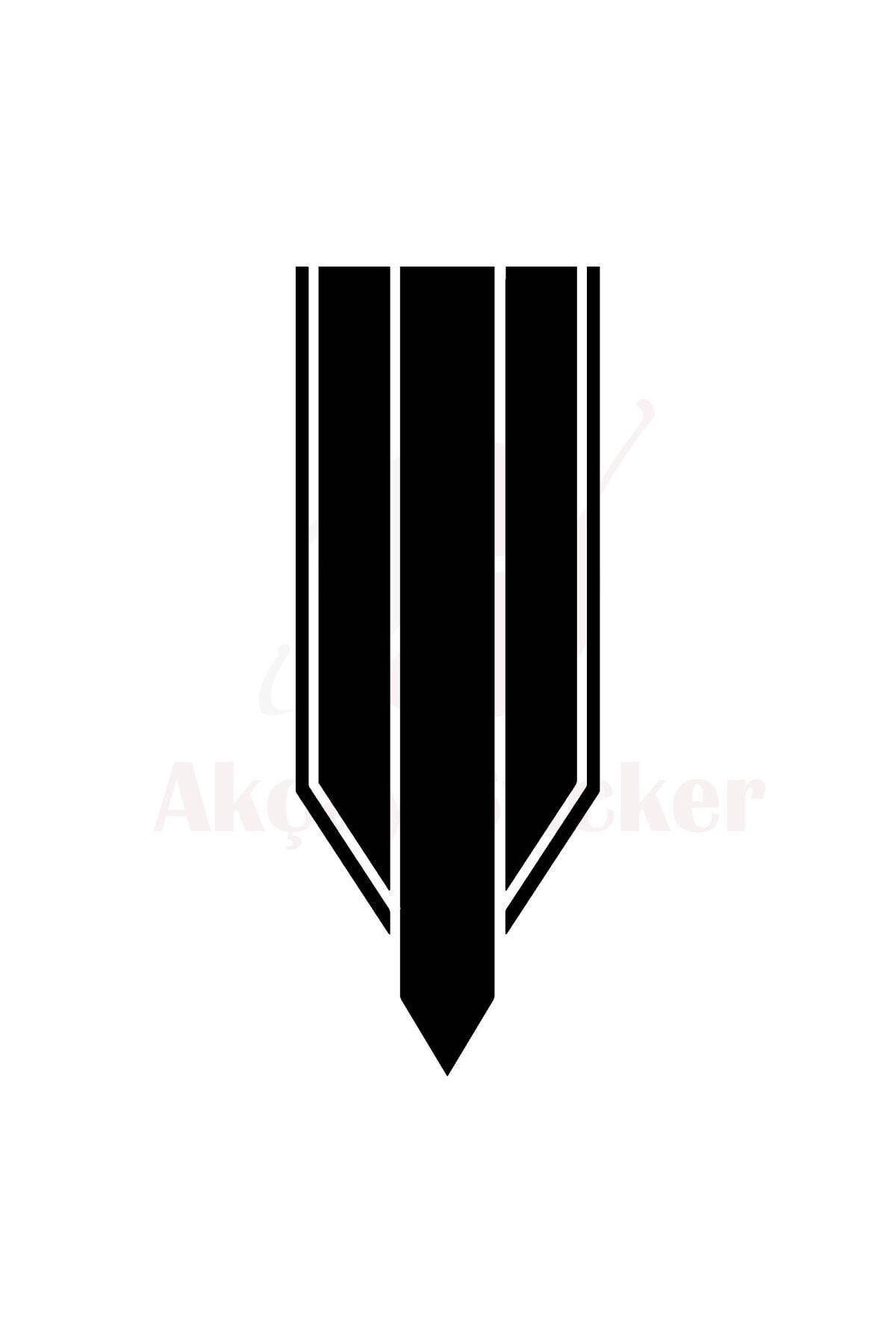 Oto Kaput Şerit özel yeni sticker Siyah 60*25 Cm