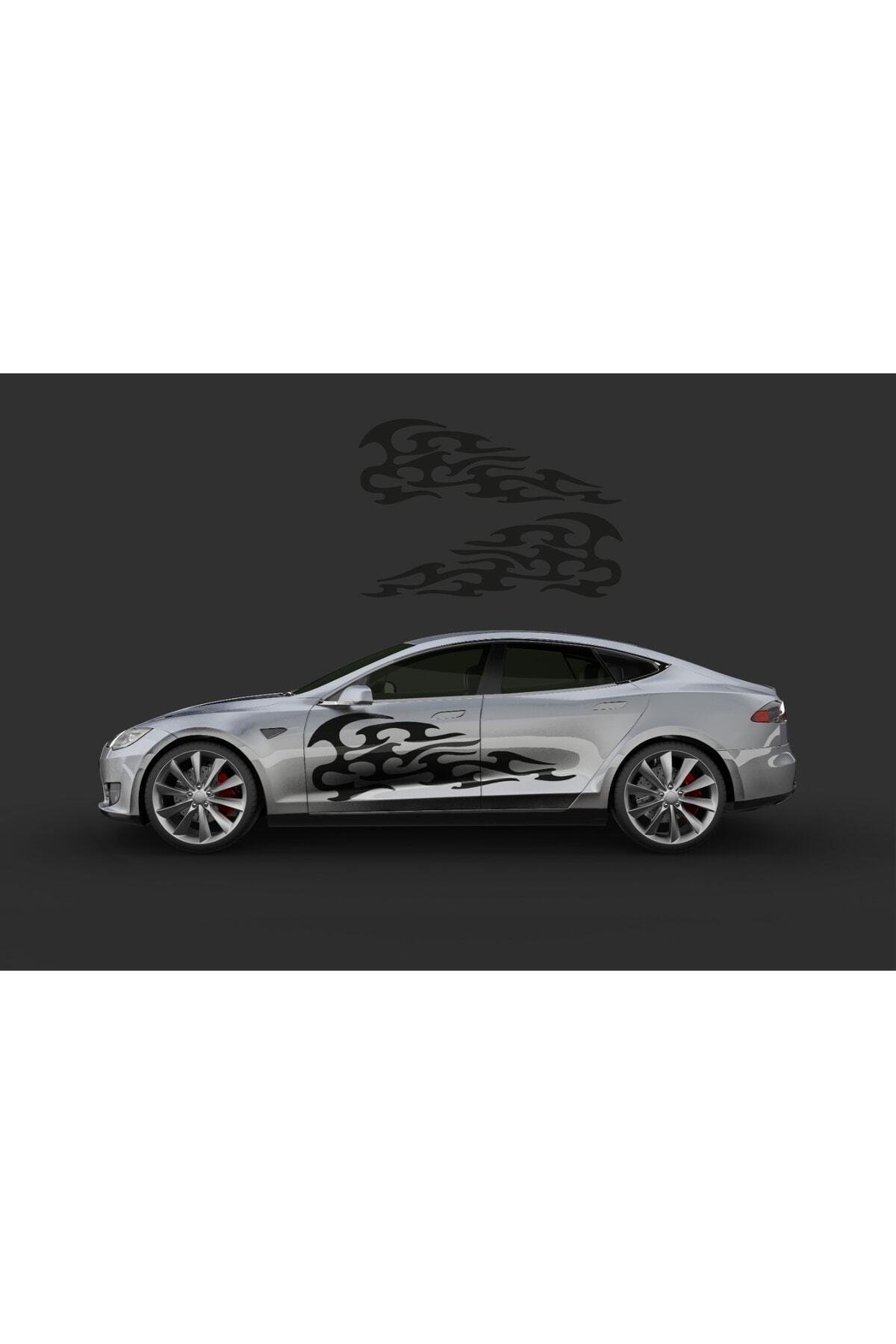 Oto Yan özel yeni sticker 2 Li