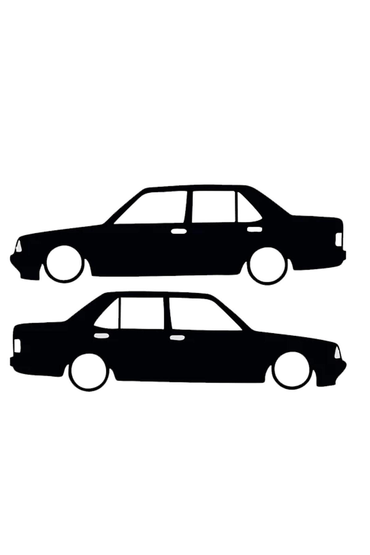 Otomobil Tasarım Oto özel yeni sticker Model 23 Siyah 15*5 Cm
